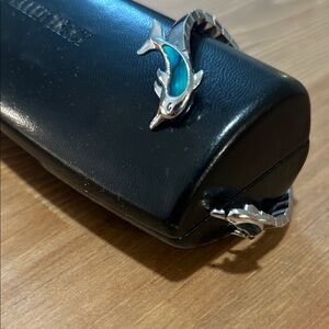 Silver Dolphin bracelet https://posh.mk/OIqlVBVTH1b with Blue Enamel Accent -